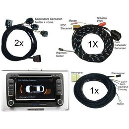 Park Pilot w / OPS - voor + achter - Kabel - VW Golf 6 VI