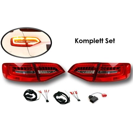 Komplett-Set LED Heckleuchten für Audi A4/S4 Avant Facelift - LED auf LED facelift