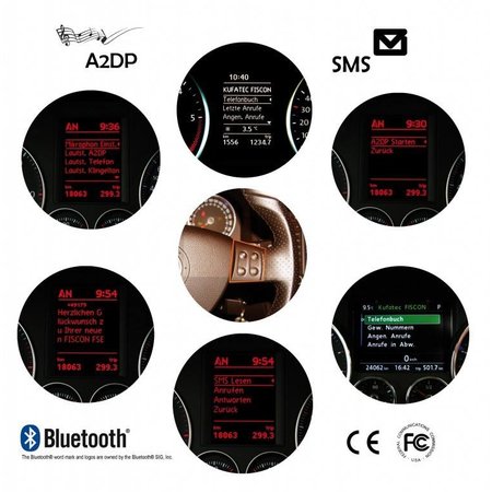 FISCON Bluetooth Handsfree - "Basic" - VW, Skoda Micro - Interieur licht