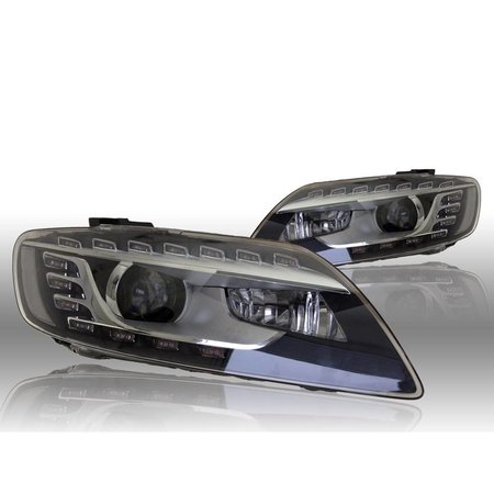 Bi-Xenon Headlights LED DTRL - Audi Q7 4L - L&R - w/o corning light