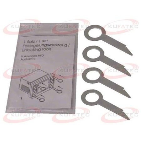 Radio removal key 4x VW, Ford, Audi, Seat, Skoda, Mercedes