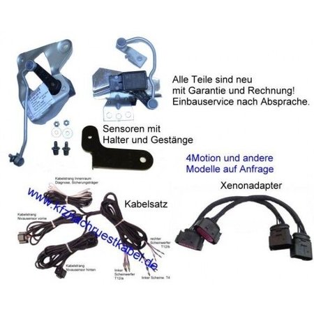 Auto-Leveling Headlights-Retrofit-VW Bora after 08/02 without Xenon Adapter - front-wheel drive