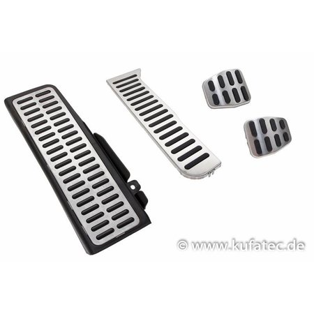 Pedals / footrest - stainless steel - manual transmission