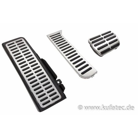 Pedals / footrest - stainless steel - automatic transmission