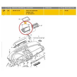 Audi Audi A3 S3 RS3 8V Monitor Display MMI Multimediasystem