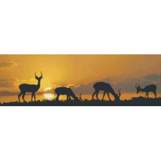 Pixel Hobby Pixelhobby zonsondergang Afrika - 10 platen