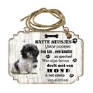 Creatief Art Hondenbordje: Shih tzu