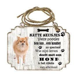 Creatief Art Hondenbordje: keeshond