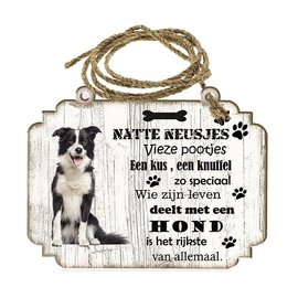 Creatief Art Hondenbordje: bordercollie