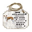 Creatief Art Hondenbordje: podenco