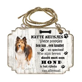 Creatief Art Hondenbordje: Collie