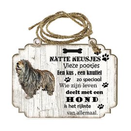 Creatief Art Hondenbordje: Bergamasco