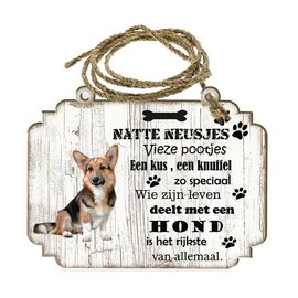 Hondenbordje: Welsh Corgi Cardigan