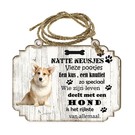 Hondenbordje: Welsh Corgi Pembroke