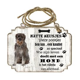 Creatief Art Hondenbordje: Riesenschnauzer