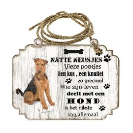 Hondenbordje: Airedale TerrieÃ©r