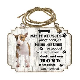 Hondenbordje: Bull TerriÃ«r Miniatuur