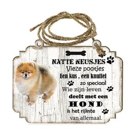 Hondenbordje: Keeshond Dwerg