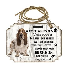 Creatief Art Hondenbordje: Basset Hound