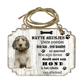 Hondenbordje: Petit Basset Griffon VendÃ©en