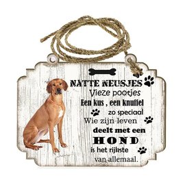 Hondenbordje: Rhodesian Ridgeback