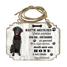 Hondenbordje: Flatceuted Retriever