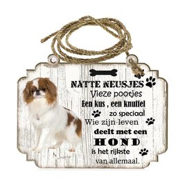 Hondenbordje: Japanse Spaniel