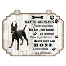 Hondenbordje: Dobberman Pinscher