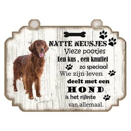 Hondenbordje: Irish Setter