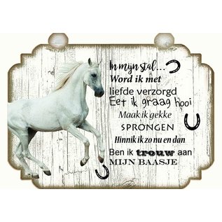 Paardenbordje: Wit