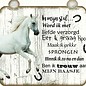 Plaque de cheval: Brun avec blanc - Copy - Copy - Copy