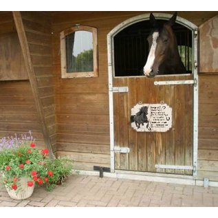 Plaque de cheval: Brun avec blanc - Copy - Copy - Copy - Copy