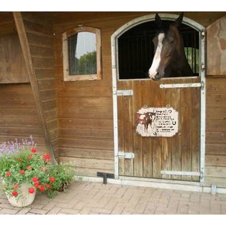 Plaque de cheval: Brun avec blanc - Copy - Copy - Copy - Copy - Copy - Copy