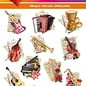 Hearty Crafts 3D-Topper Music Instruments