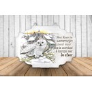 Creatief Art 3D Bordje - Winteruil