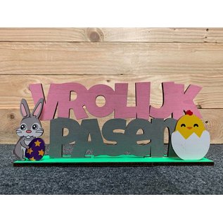 Creatief Art Vrolijk Pasen Tekst