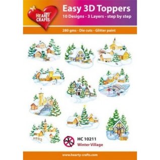 Hearty Crafts 3D topper - Winter Village