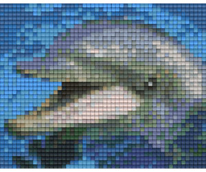 images Dauphin Pixel Art Animaux Kawaii pixel art facile dessiner un dauphin