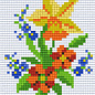 Pixel Hobby Pixelhobby 1 Basisplaat Bloem 04