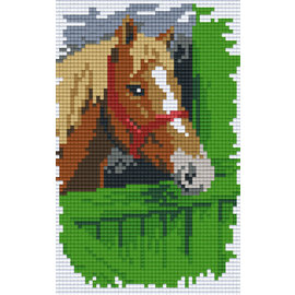 Pixel Hobby Pixelhobby 2 Basisplaten  Paard aan hek