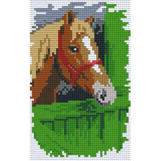 Pixel Hobby Pixelhobby 2 Assiettes Cheval sur clôture