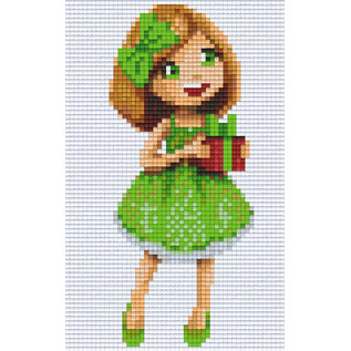 Pixel Hobby Pixelhobby 2 Assiettes de base Fille avec cadeau