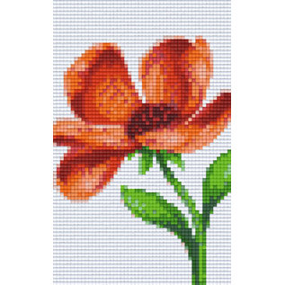 Pixel Hobby Plaques de base Pixelhobby 2 Orange Flower