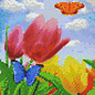 Pixel Hobby pixel hobby 4 Embases - Fleurs et papillons