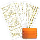 Creatief Art Goudfolie: Verzamelset 8 stuks + Spatel