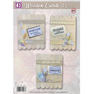 Creatief Art Wooden Cards 01