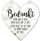 Creatief Art Spreukenbordjes - Bedankt voor wie je bent!