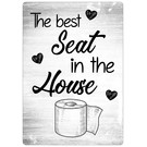 Creatief Art Spreukenbordje: The Best Seat In The House! | Houten Tekstbord