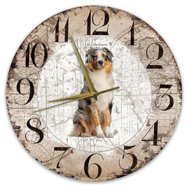 Creatief Art Horloge en bois - Chihuahua Black