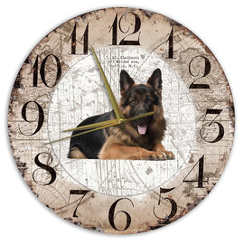 Creatief Art Horloge en bois - Chihuahua Black